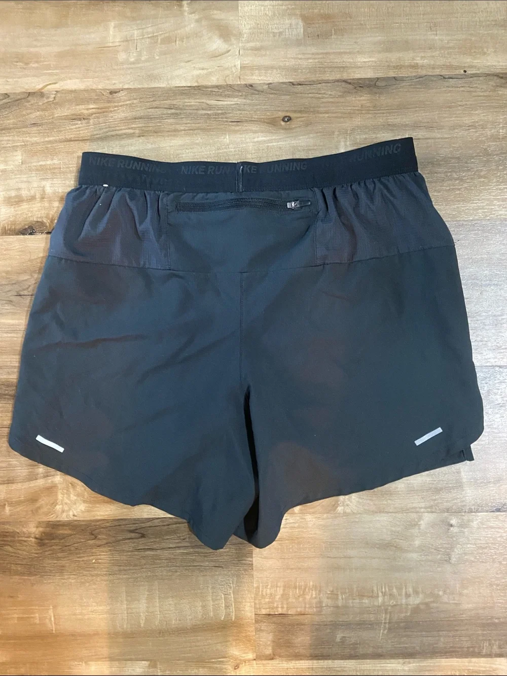 Nike Black Men’s Running Shorts with Reflective Swoosh